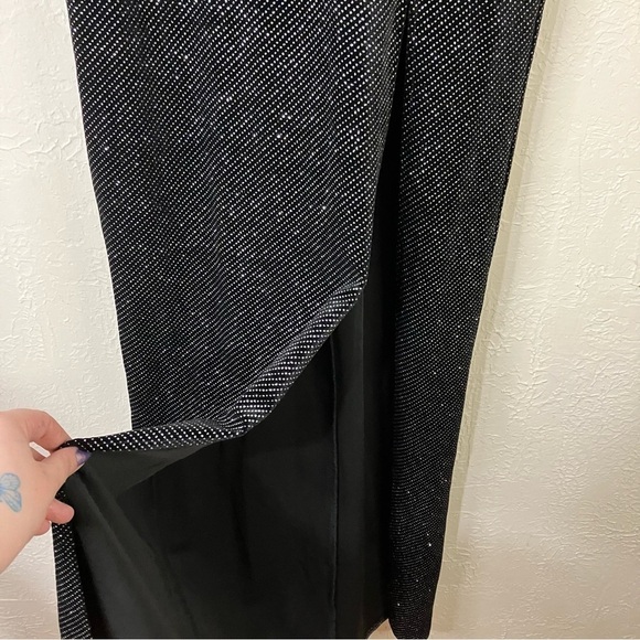 Superdown Kaitlyn Velvet Glitter Maxi Dress in Black - Picture 6 of 12